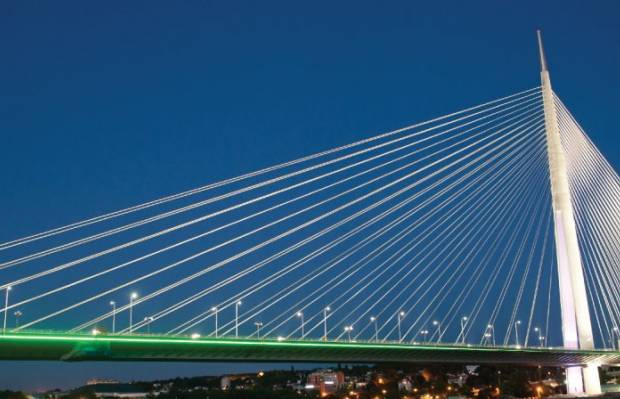 Ada Bridge，贝尔格莱德，塞尔维亚